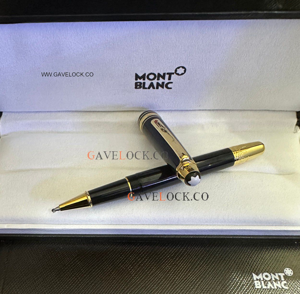 Clone Montblanc Around The World 80 Days Classique 145 Rollerball Black Precious Resin